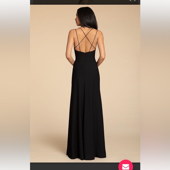 Hayley Paige Occasions STYLE 5901 Black bridesmaids dress - Picture 2 of 4